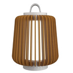 Stecche Di Legno Short Table Lamp - White / Teak