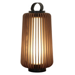 Stecche Di Legno Tall Table Lamp - Black / Imbuia