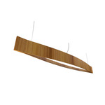 Canoa Pendant - Teak / White Acrylic