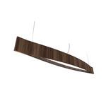 Canoa Pendant - American Walnut / White Acrylic