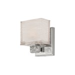 Hartsdale Bathroom Vanity Light - Satin Nickel / Clear / White