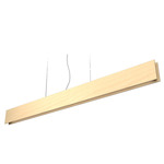 Clean Linear Plank Pendant - Maple / White Acrylic