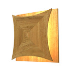 Faceted Diamond Wall Sconce - Blonde Freijo