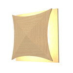 Faceted Diamond Wall Sconce - Maple