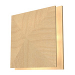 Faceted Square Wall Sconce - Maple