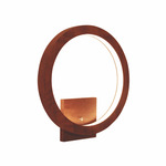 Frame Circle Wall Sconce - Imbuia