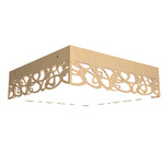 Patterns Olympic Flush Mount - Maple / White Acrylic