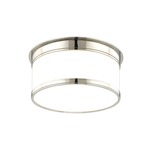Geneva Ceiling Light Fixture - Polished Nickel / Opal