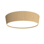 Conical Tapered Ceiling Light - Maple / White Acrylic