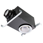 AP Recessed Exhaust Fan with Light - White