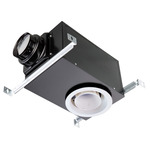 AP Recessed Exhaust Fan with Light - White