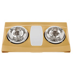 A515 Exhaust Fan with Heater and Light - Satin Gold