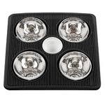 A716B Exhaust Fan with Heater and Light - Farmhouse Black