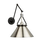 Brydon Cone Convertible Pendant / Wall Sconce - Brushed Nickel / Brushed Nickel