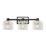 Lyndon Bathroom Vanity Light - Brushed Nickel / Clear