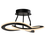 Wave Ceiling Light - Black