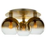 Morning Mist Ceiling Light - Gold / Gold