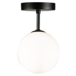 Comet Ceiling Light - Black / Opal