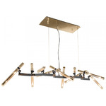 Zenith Linear Chandelier - Gold