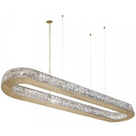 Spacium Snooker Chandelier - Gold / Crystal