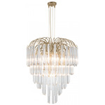 Lotus Chandelier - Gold / Clear