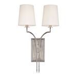 Glenford Wall Sconce - Antique Nickel / Off White