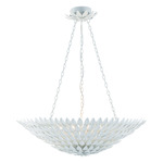 Broche Bowl Chandelier - Matte White