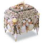 Boardwalk Shell Jewelry Box - Natural Shell / Multicolor