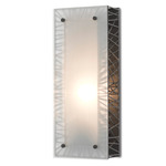 Vulcanus Wall Sconce - Satin Black / Frosted