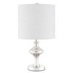 Vittorio Table Lamp - Nickel / White Linen