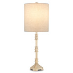 Pilare Table Lamp - Gold / Light Beige Linen