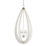 Arietta Chandelier - Silver Leaf