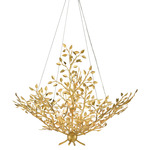 Huckleberry Chandelier - Contemporary Gold Leaf