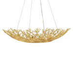 Sea Fan Bowl Chandelier - Gold Gilt