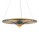 Canaan Chandelier - Contemporary Gold Leaf