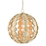 Tartufo Coco Shell Chandelier - Coco Cream / Natural