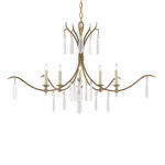 Marshallia Chandelier - Rustic Gold