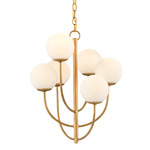 Sunnylands Chandelier - Brass / White