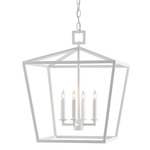 Denison Lantern Pendant - Gesso White