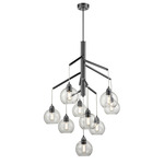 Andromeda Foyer Chandelier - Graphite / Clear