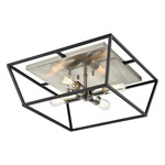 Cabot Trail Ceiling Light Fixture - Graphite / Satin Nickel