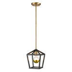 Cabot Trail Pendant - Graphite / Brass