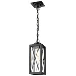 County Fair Outdoor Pendant - Black / Clear