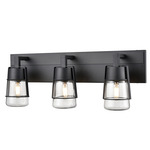 Lake Of The Woods Bathroom Vanity Light - Graphite / Clear