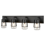 Lake Of The Woods Bathroom Vanity Light - Graphite / Clear