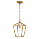 Lundys Lane Pendant - Brass