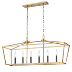 Lundys Lane Linear Pendant - Brass