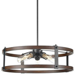 Oakhurst Dual Mount Pendant - Graphite / Ironwood