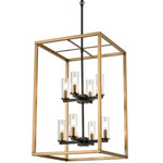 Sambre Foyer Pendant - Graphite / Brass