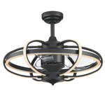 Obvi Ceiling Fan - Black / Clear